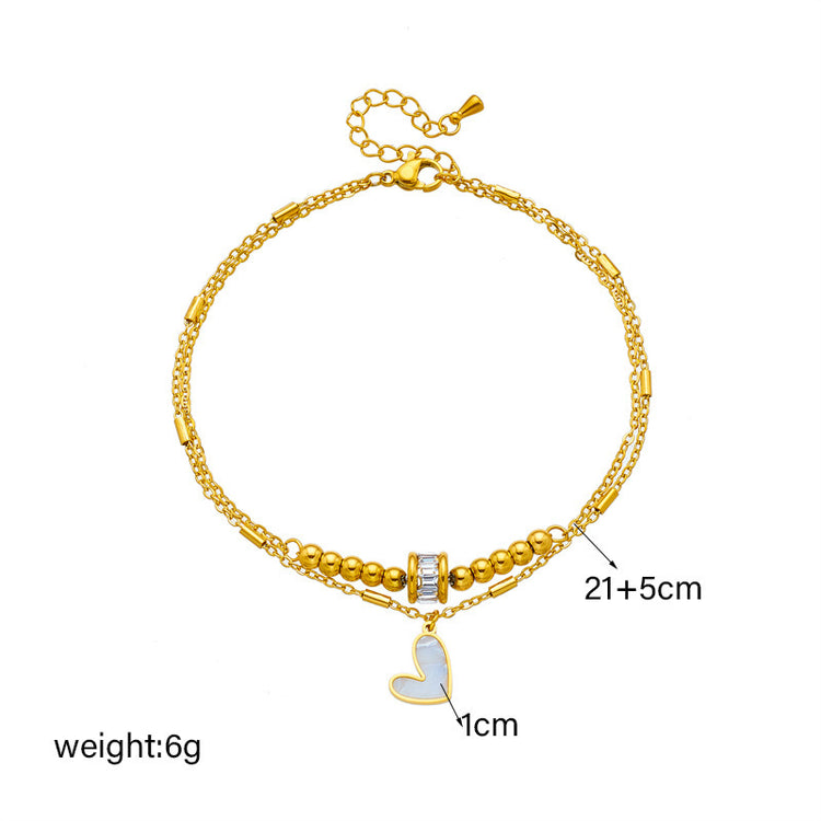 Fashion Jewelry Boho Classic Love Heart Ankle Chain - Swefashionstore