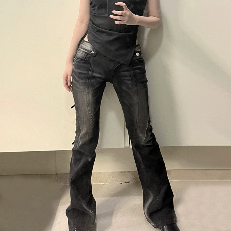 Bestseller American Retro Girl Low-Waist Skinny Jeans