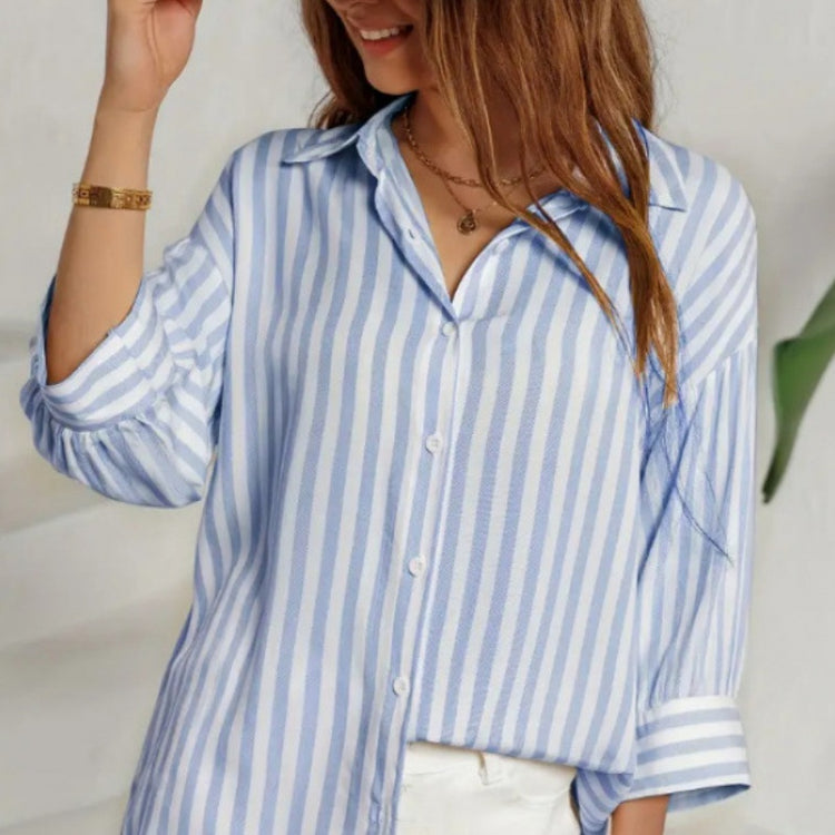 Fashion Casual Shirt Digital Printing Lapel Long Sleeve Shirt - Swefashionstore