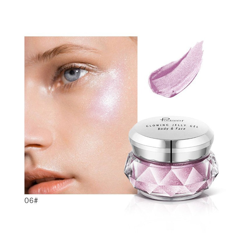 Face Highlighter Jelly Gel Mermaid Eyeshadow Glow Body Glitter - Swefashionstore