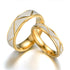 Titanium steel couple ring 24K gold stainless steel ring - Swefashionstore