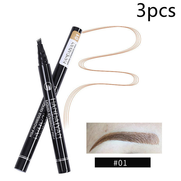 Four-head Eyebrow Pencil Liquid Eyebrow Pencil Tattoo Eyebrow Pencil Eyebrow Pencil 4-head Eyebrow Pencil Four-jaw Eyebrow Pencil - Swefashionstore