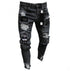 Knee hole Denim zipper feet Jeans - Swefashionstore
