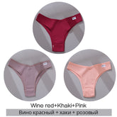 Bestseller 3Pcs Women Cotton-Thong Underwear - Swefashionstore