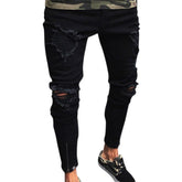 JEANS For Men Trousers Long BASIC Broken Clothes - Swefashionstore