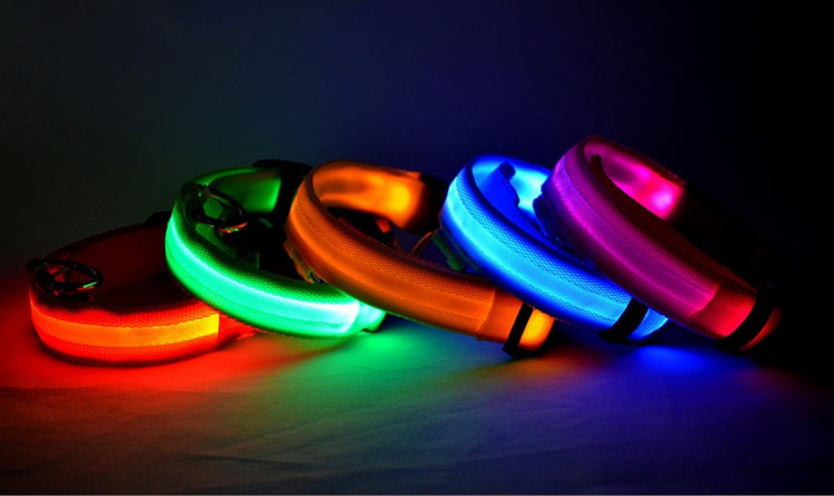 Nylon LED Pet Dog Luminous Collar - Swefashionstore