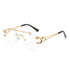 Rimless Leopard Head Sunglasses Women Men&