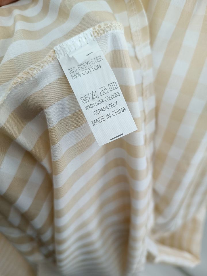 Summer Plaid Print Pleated Ruffle Dress INS Fashion Sleeveless A-line Swing Beach Dress Women&