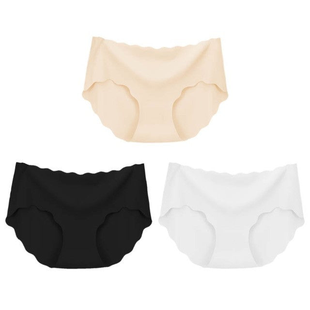 3Pcs Seamless Underwear Silk For Women Panties Lingerie Sexy - Swefashionstore