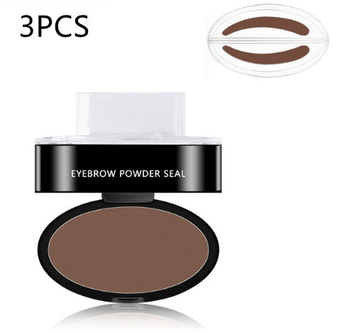 Eyebrow Powder Stamp Tint Stencil Kit Cosmetics - Swefashionstore