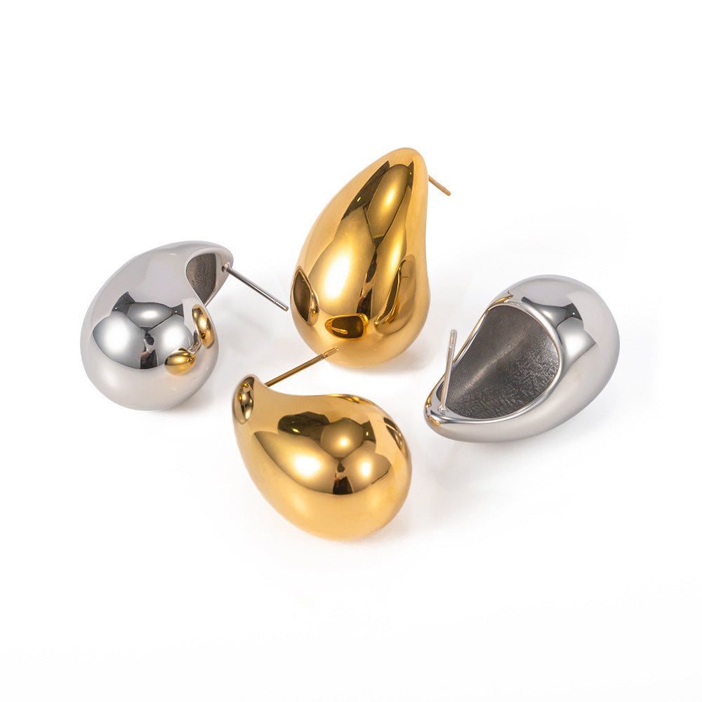 SIMPLE 18K vergoldete Damenmode TEARDROP Ohrringe