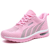 Lightweight Breathable Air Cushion knitted Running Shoes, Women&