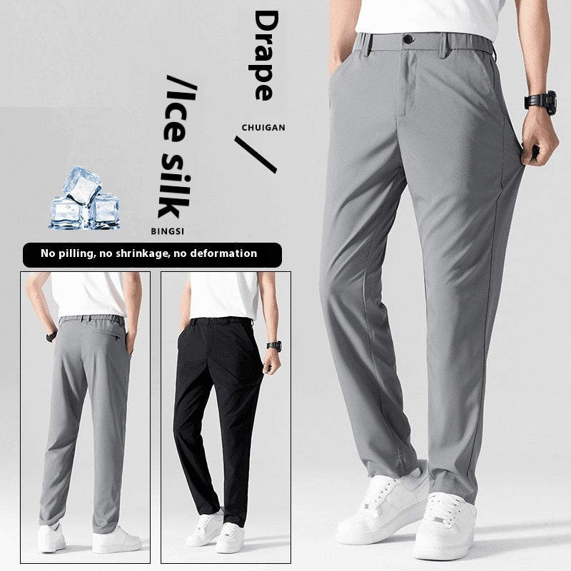 Business Casual Pants Stretch Suit Pants Men&