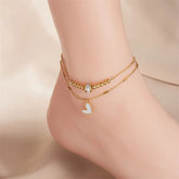 Fashion Jewelry Boho Classic Love Heart Ankle Chain - Swefashionstore