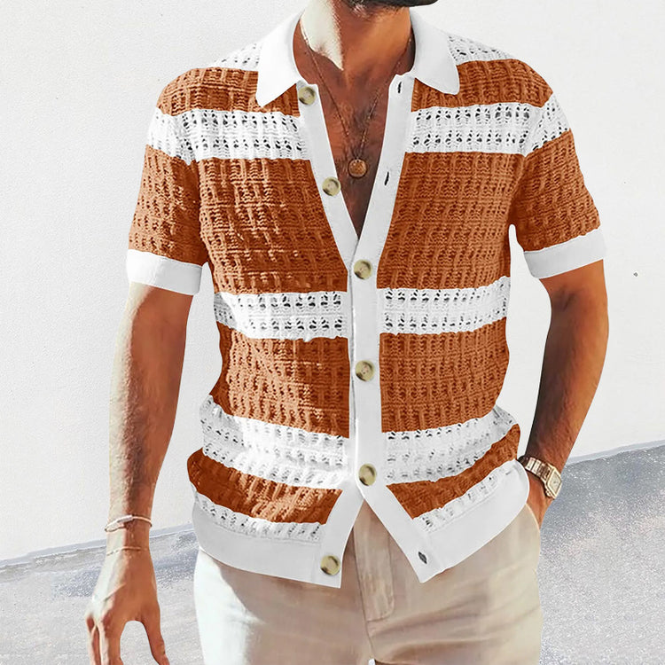 Summer Luxury Fashion New Knitted Shirt - Swefashionstore