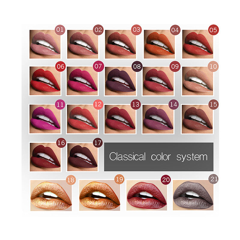Makeup matte matte lip gloss lipstick - Swefashionstore