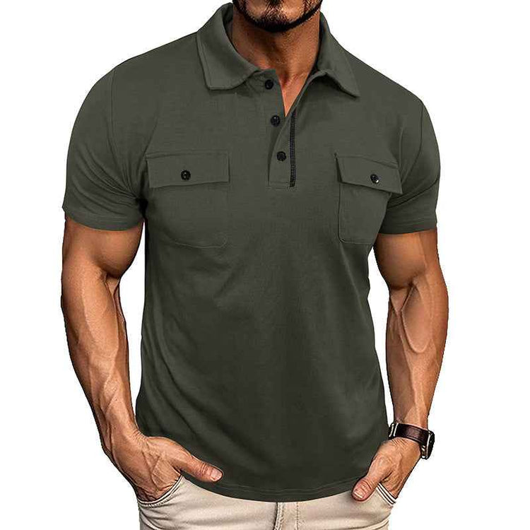 Polo Shirt with Pockets for Outdoor Fashion - Swefashionstore
