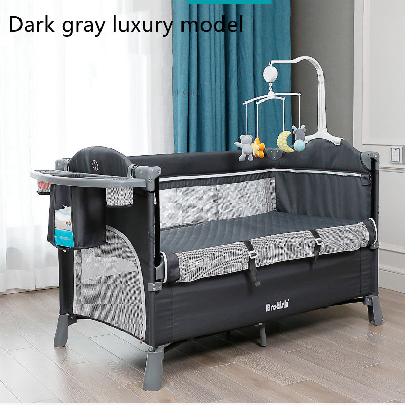 BESTSELLER Multifunctional BABY Cot Splicing Large Bed MOVABLE - Swefashionstore