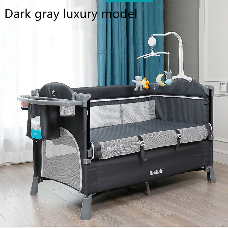 BESTSELLER Multifunctional BABY Cot Splicing Large Bed MOVABLE - Swefashionstore