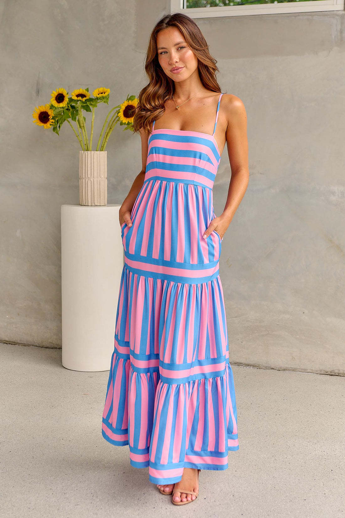 Summer Long Dress With Pockets
