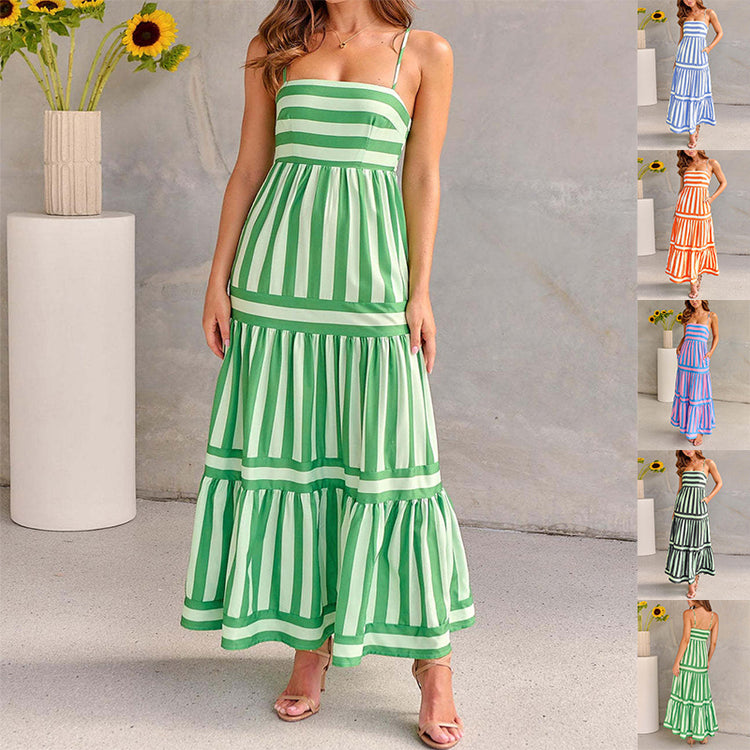 Summer Long Dress With Pockets - Swefashionstore