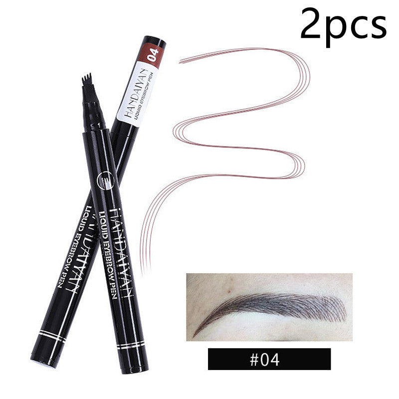 Four-head Eyebrow Pencil Liquid Eyebrow Pencil Tattoo Eyebrow Pencil Eyebrow Pencil 4-head Eyebrow Pencil Four-jaw Eyebrow Pencil - Swefashionstore