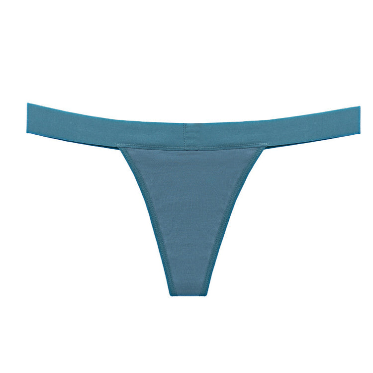 Women Breathable Cotton Thong Period Underwear Low Rise Briefs - Swefashionstore