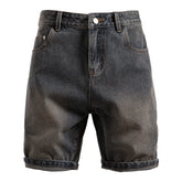 SUMMER Starry Sky Pattern Denim Shorts Men&