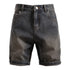 SUMMER Starry Sky Pattern Denim Shorts Men&