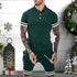 Mens Short Sets 2 Piece Outfits Polo Shirt - Swefashionstore