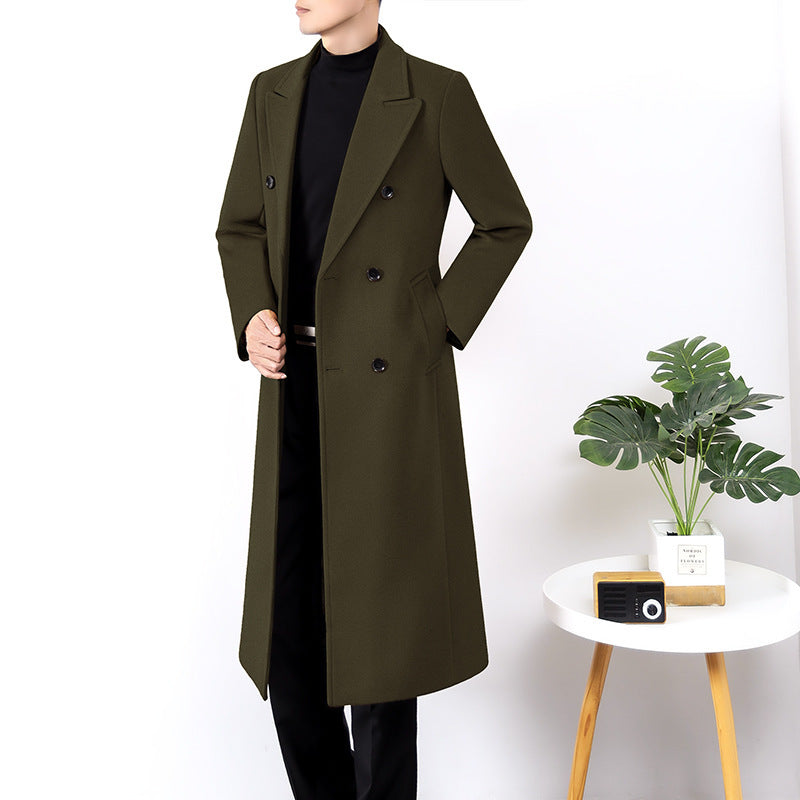Men's Long Luxury Double-sided High-end Windbreaker