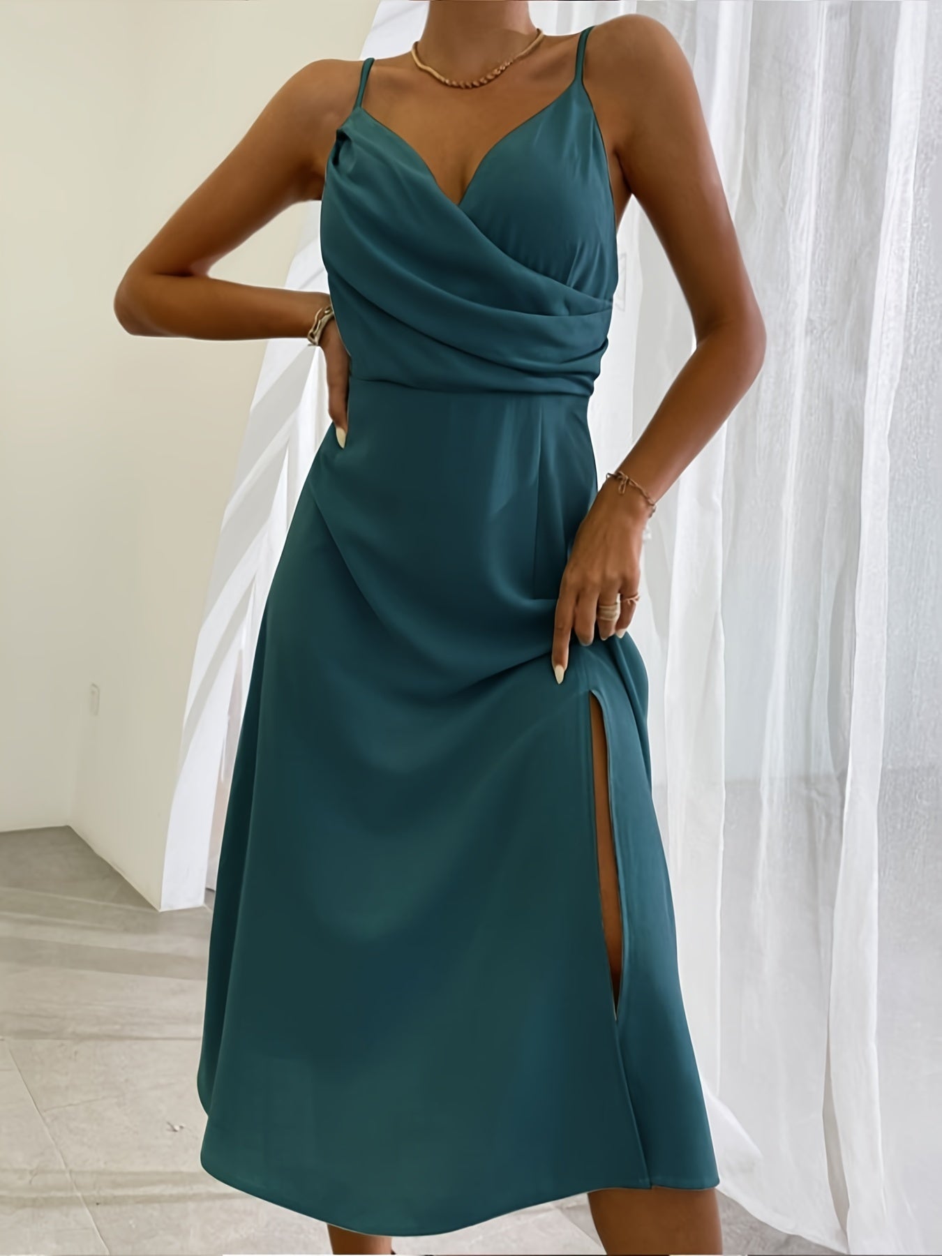 V-neck Summer Fashion Slim Suspender Dresses For Women