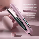 Wireless Hair Straightener Flat Iron Mini 2 IN 1 Roller USB 5000mAh - Swefashionstore