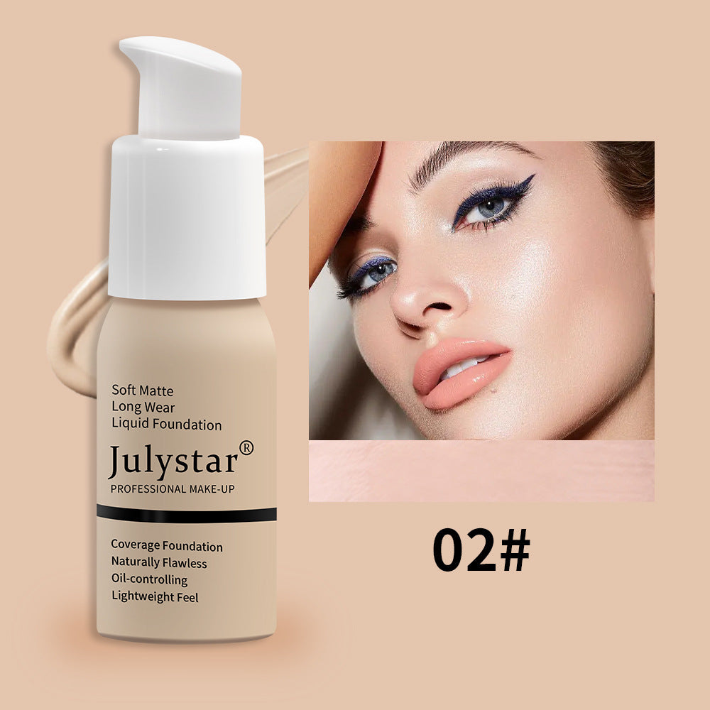 Julystar Waterproof Lasting Non Take Off Makeup Concealer Liquid Foundation - Swefashionstore