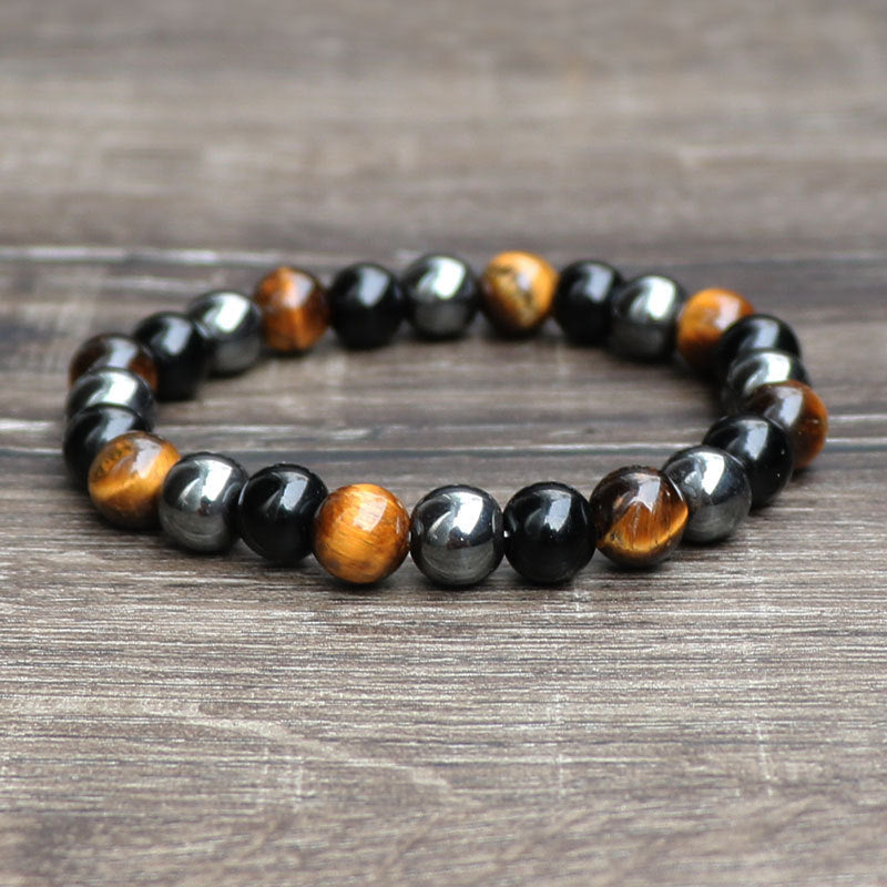 TIGER Eye Stone Bracelet Natural SMOOTH Bracelet - Swefashionstore