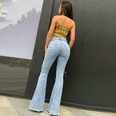 Flare Jeans Pants Vintage Denim - Swefashionstore