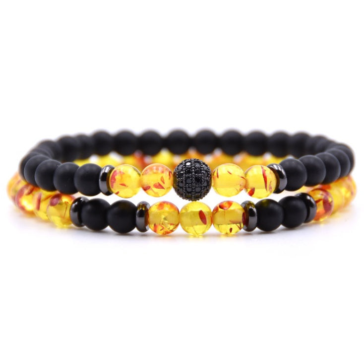 BESTSELLER ZIRKON Armband 6mm Naturstein Perlen