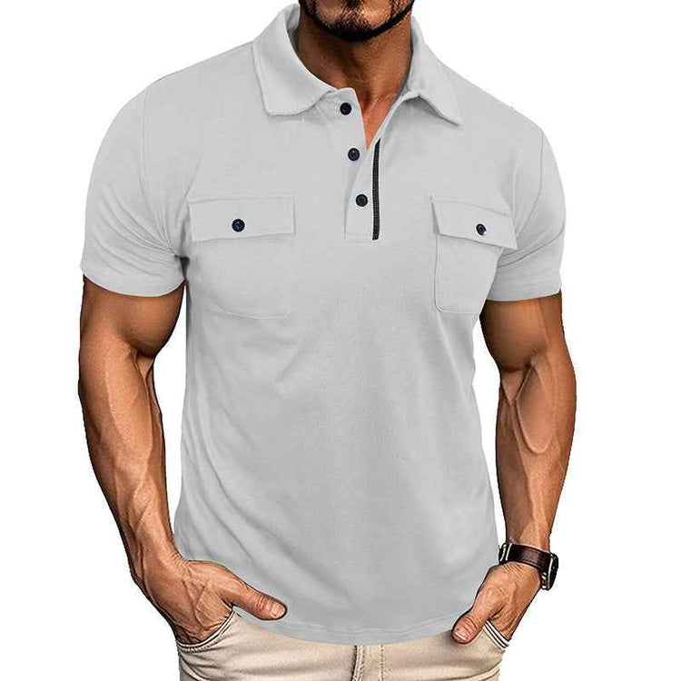 Polo Shirt with Pockets for Outdoor Fashion - Swefashionstore