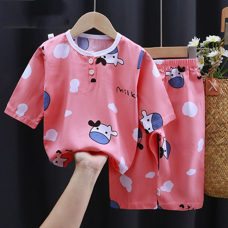 Summer Clothes Cotton Silk Air-conditioning Clothes Baby Clothes - Swefashionstore