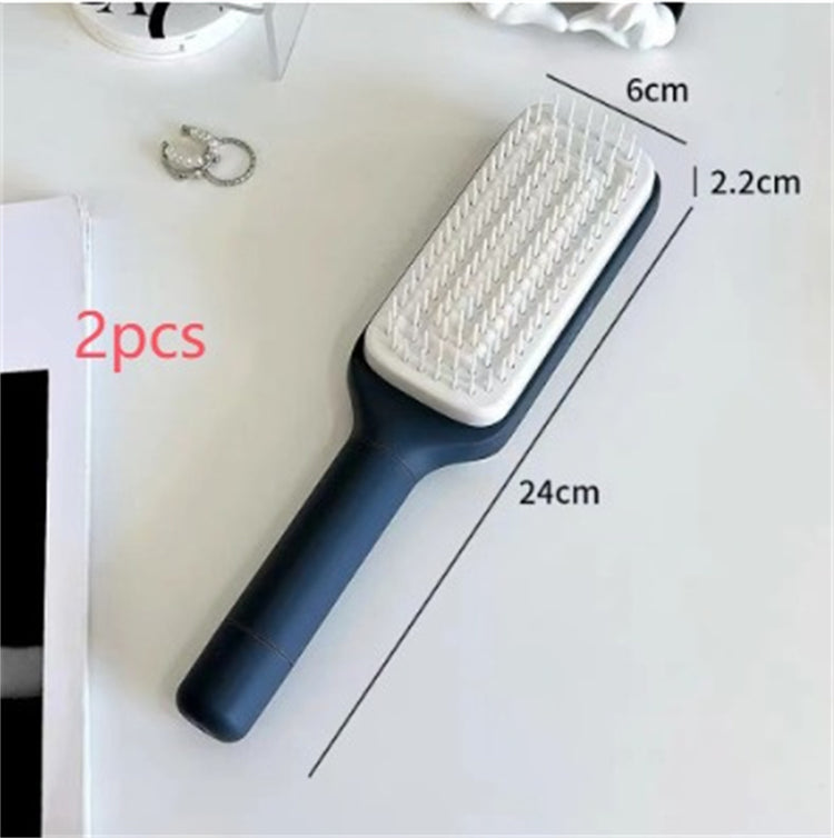 4 In 1 Self Cleaning Hair Brush for Effortless Styling and Maintenance - Swefashionstore