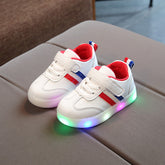 Kimmy White LED Sneakers Shoes - Swefashionstore