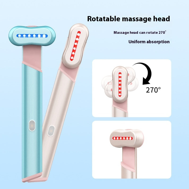 4 Colors Electric Red Blue Light Therapeutic Warmth Face Massage