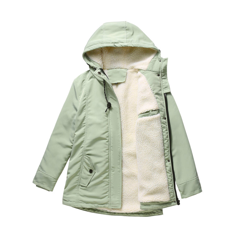 Warm Coat Thickened Plus Velvet Cotton-padded Coat - Swefashionstore