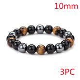 TIGER Eye Stone Bracelet Natural SMOOTH Bracelet - Swefashionstore
