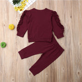 Newborn Baby Boys Girls Ruffles Jumper SET - Swefashionstore