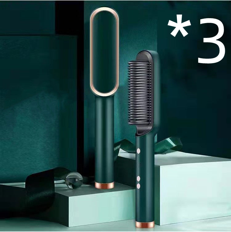 Hot Electric Hair Straightener And CurlingBrush