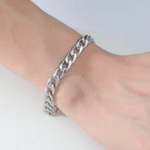 Titanium Steel Cuban Bracelet Trendy Men&