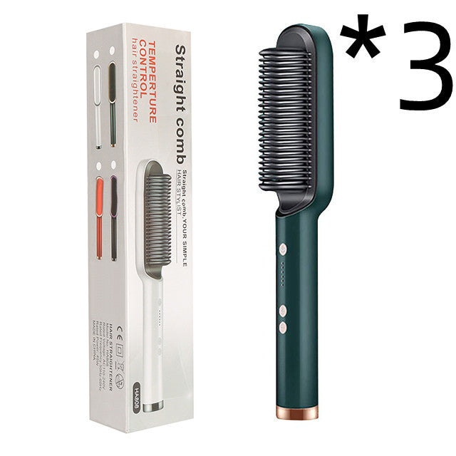 Hot Electric Hair Straightener And CurlingBrush
