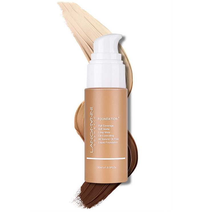 LangManni Makeup Liquid Foundation Oil Control Concealer - Swefashionstore