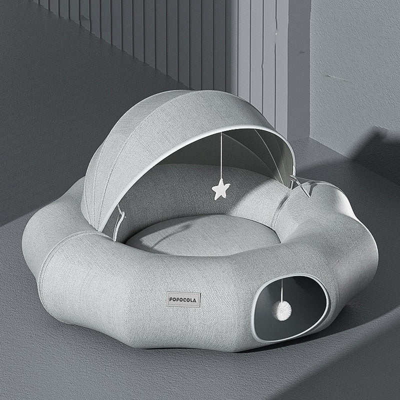 Cat Donut Tunnel Crawl Shelter Foldable